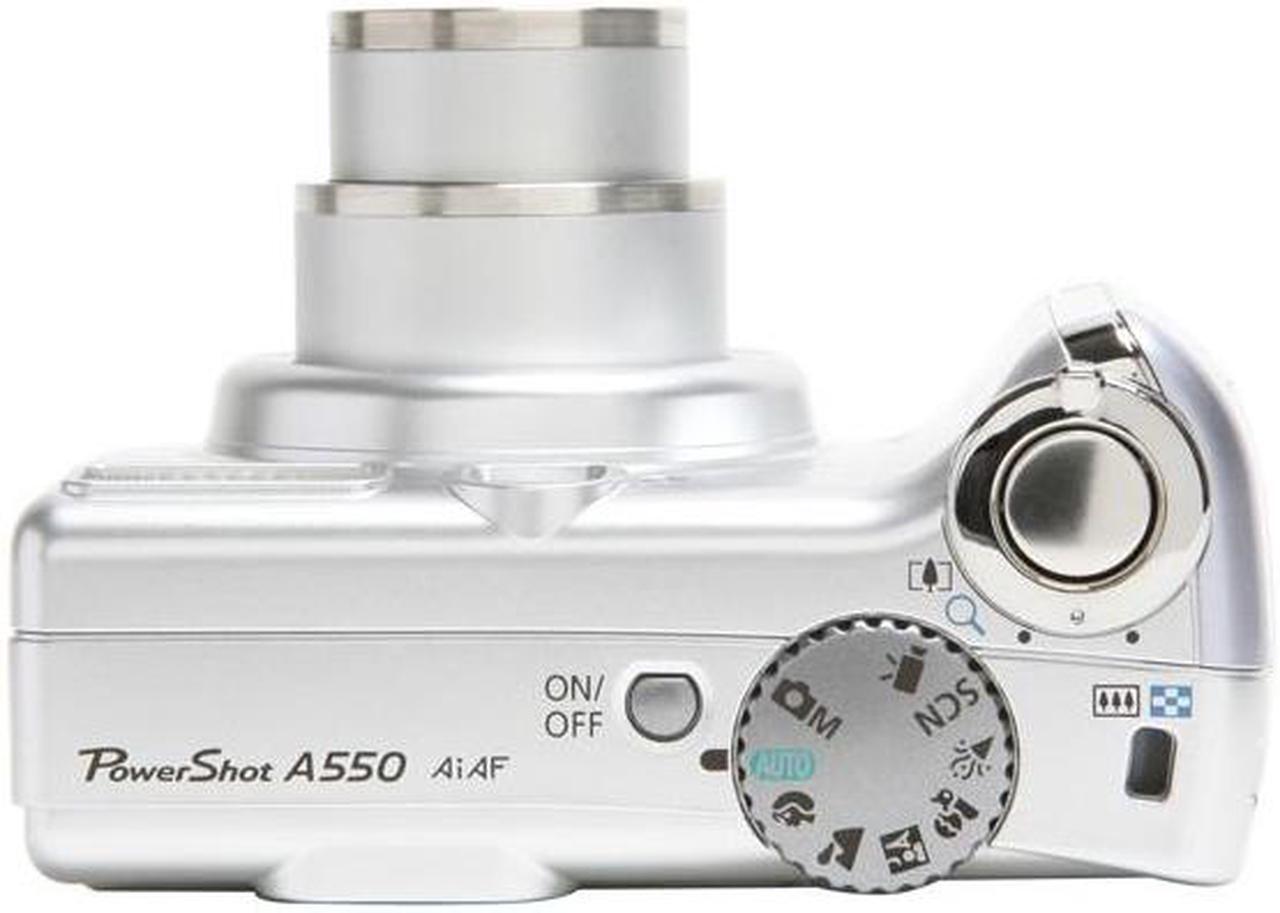 Alt view image 9 of 11 - Canon PowerShot A550 Silver 7.1 MP 4X Optical Zoom Digital Camera