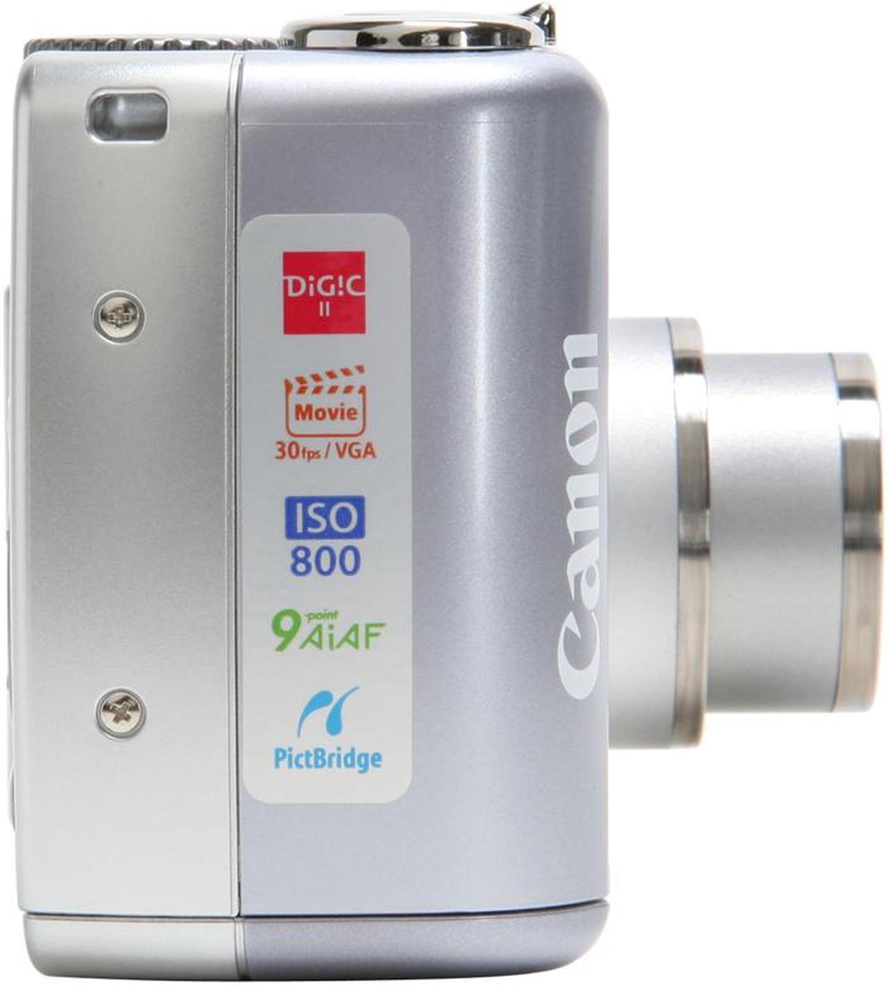 Alt view image 6 of 11 - Canon PowerShot A550 Silver 7.1 MP 4X Optical Zoom Digital Camera