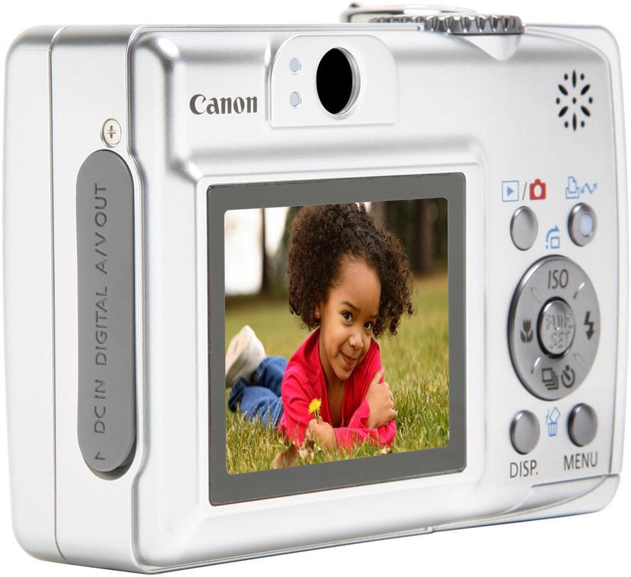 Alt view image 3 of 11 - Canon PowerShot A550 Silver 7.1 MP 4X Optical Zoom Digital Camera