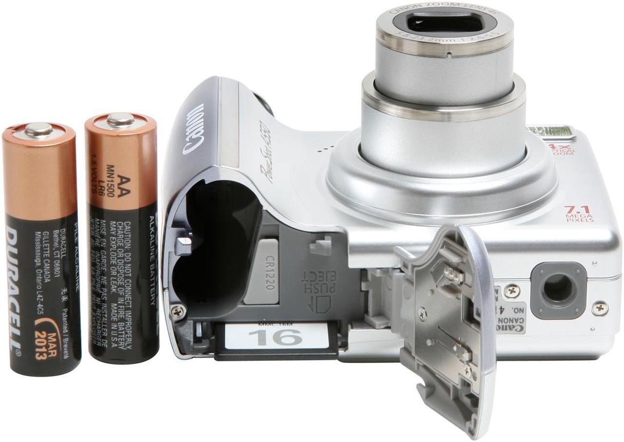 Alt view image 10 of 11 - Canon PowerShot A550 Silver 7.1 MP 4X Optical Zoom Digital Camera