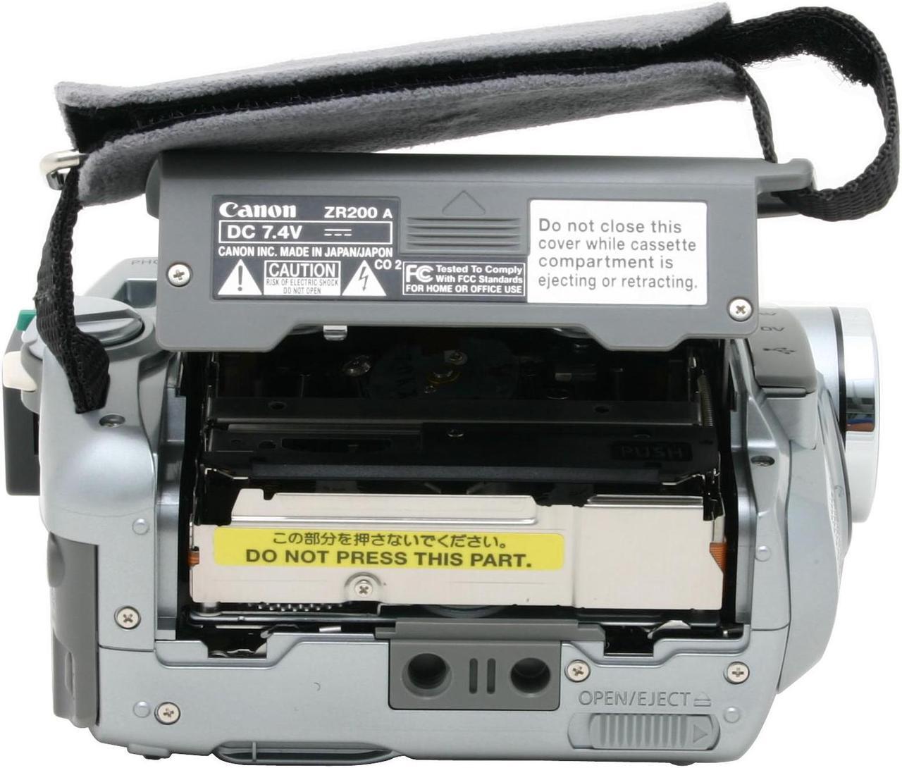 Alt view image 8 of 10 - Canon ZR200 680,000 pixels 2.4" 112K TFT LCD 20X Optical Zoom MiniDV Camcorder