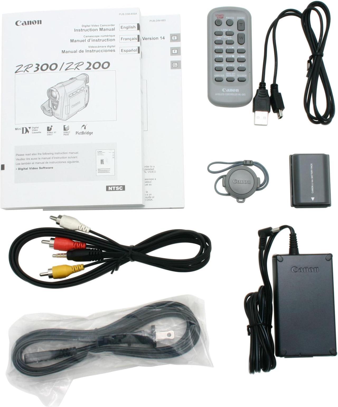 Alt view image 9 of 10 - Canon ZR200 680,000 pixels 2.4" 112K TFT LCD 20X Optical Zoom MiniDV Camcorder