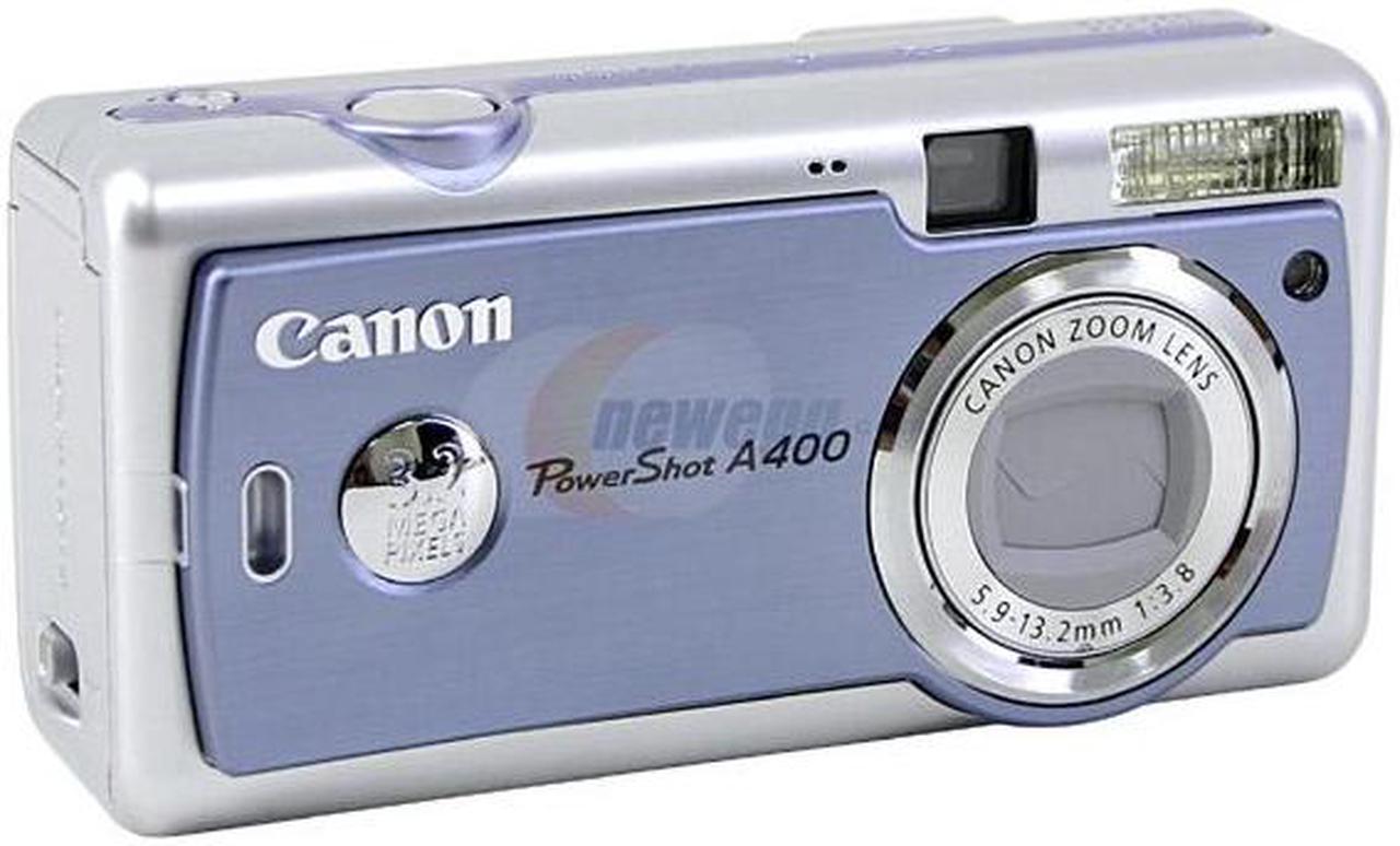 Alt view image 2 of 10 - Canon PowerShot A400 Sky Blue 3.2MP 2.2X Optical Zoom Digital Camera