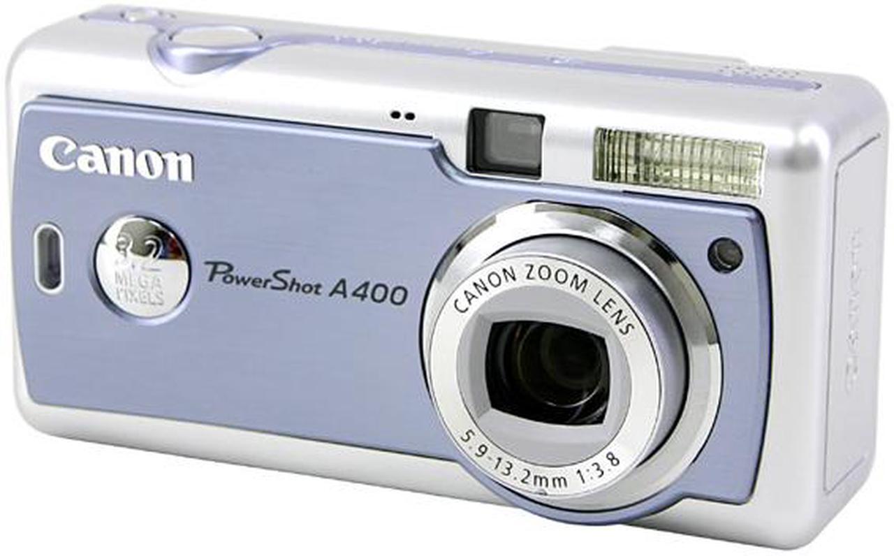 Alt view image 3 of 10 - Canon PowerShot A400 Sky Blue 3.2MP 2.2X Optical Zoom Digital Camera