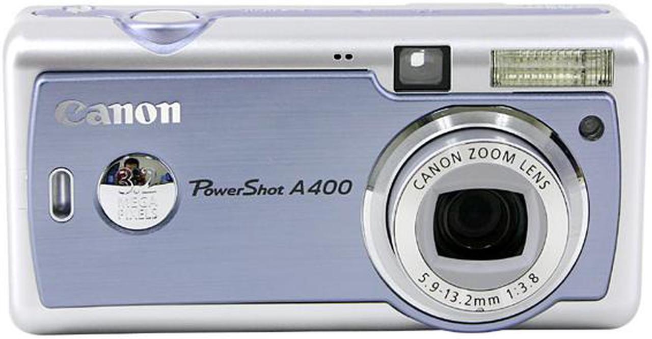 Alt view image 4 of 10 - Canon PowerShot A400 Sky Blue 3.2MP 2.2X Optical Zoom Digital Camera