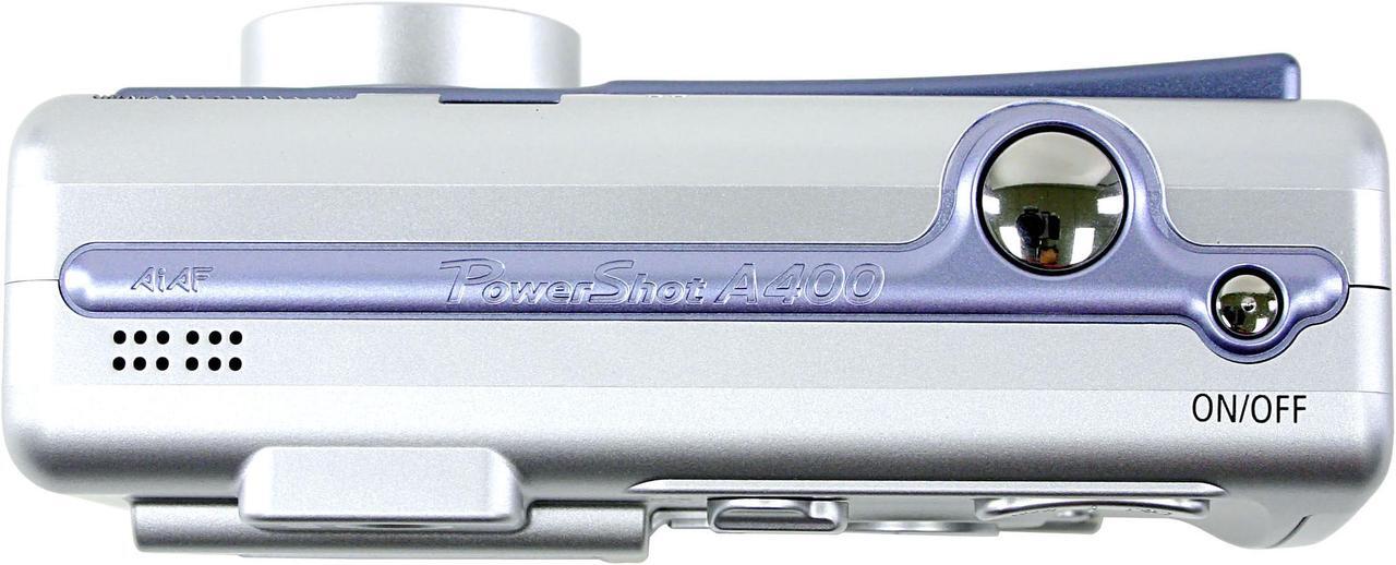 Alt view image 7 of 10 - Canon PowerShot A400 Sky Blue 3.2MP 2.2X Optical Zoom Digital Camera