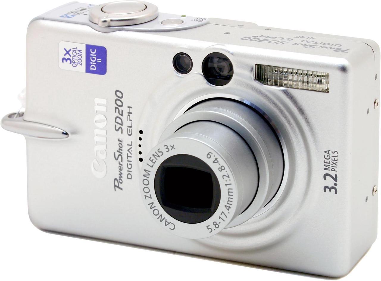 Alt view image 3 of 9 - Canon PowerShot SD200 Silver 3.2MP 3X Optical Zoom Digital Camera