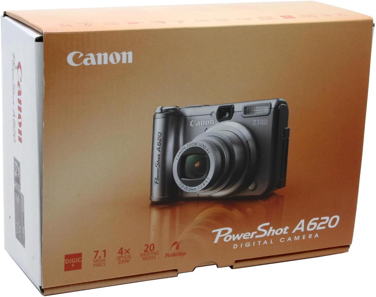 Alt view image 12 of 12 - Canon PowerShot A620 Silver 7.1 MP 4X Optical Zoom Digital Camera