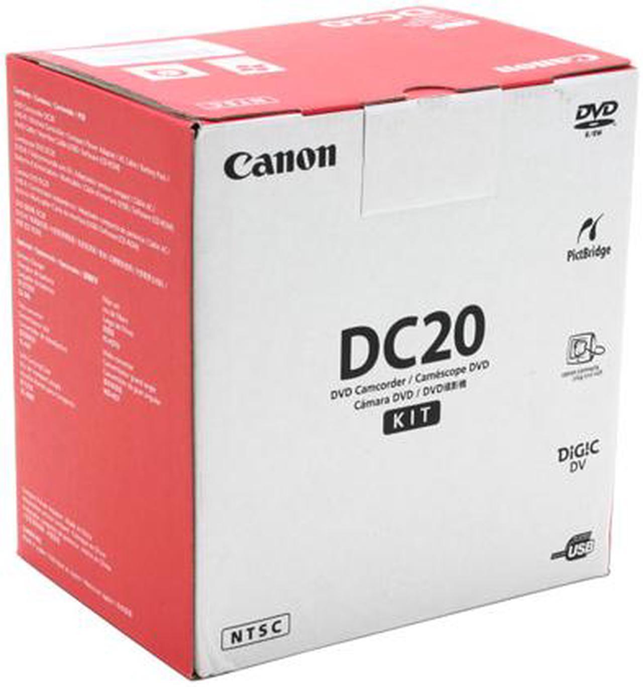 Alt view image 8 of 8 - Canon DC20 1/3.9" 2.2 MP CCD 2.5" 123K LCD 10X Optical Zoom DVD Camcorder