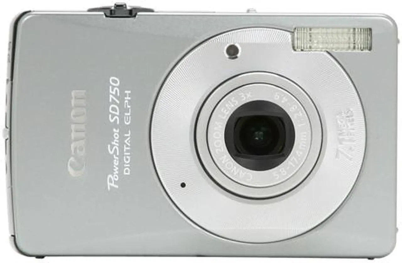 Alt view image 8 of 11 - Canon PowerShot SD750 Silver 7.1 MP 3X Optical Zoom Digital Camera