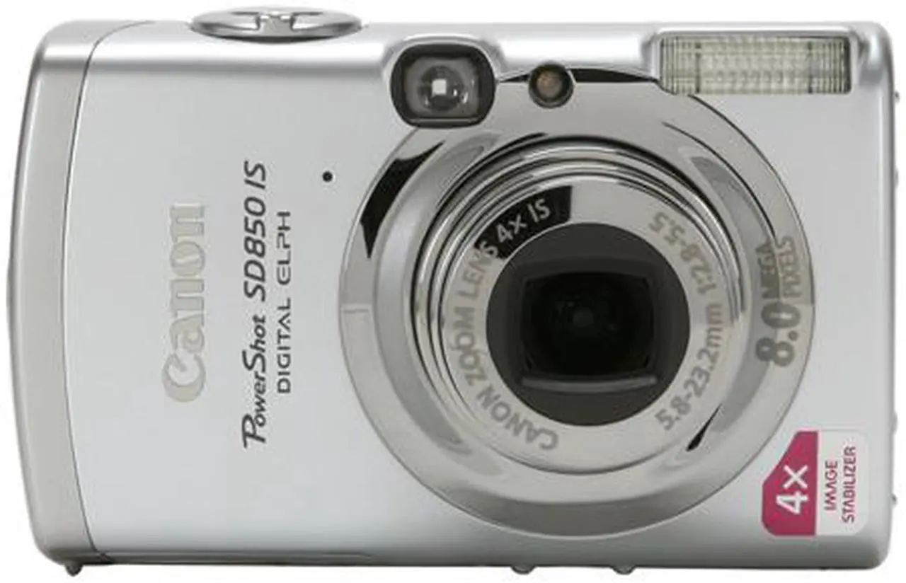 Alt view image 8 of 11 - Canon PowerShot SD850 IS Silver 8.0 MP 4X Optical Zoom Digital Camera