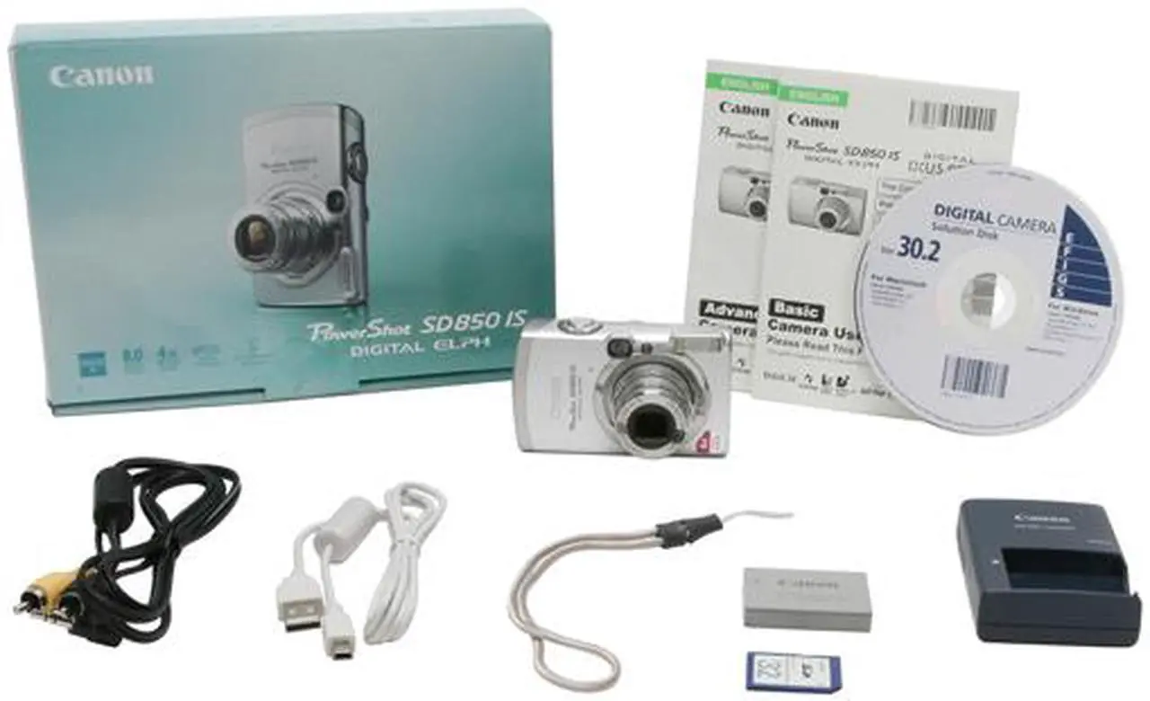 Alt view image 11 of 11 - Canon PowerShot SD850 IS Silver 8.0 MP 4X Optical Zoom Digital Camera