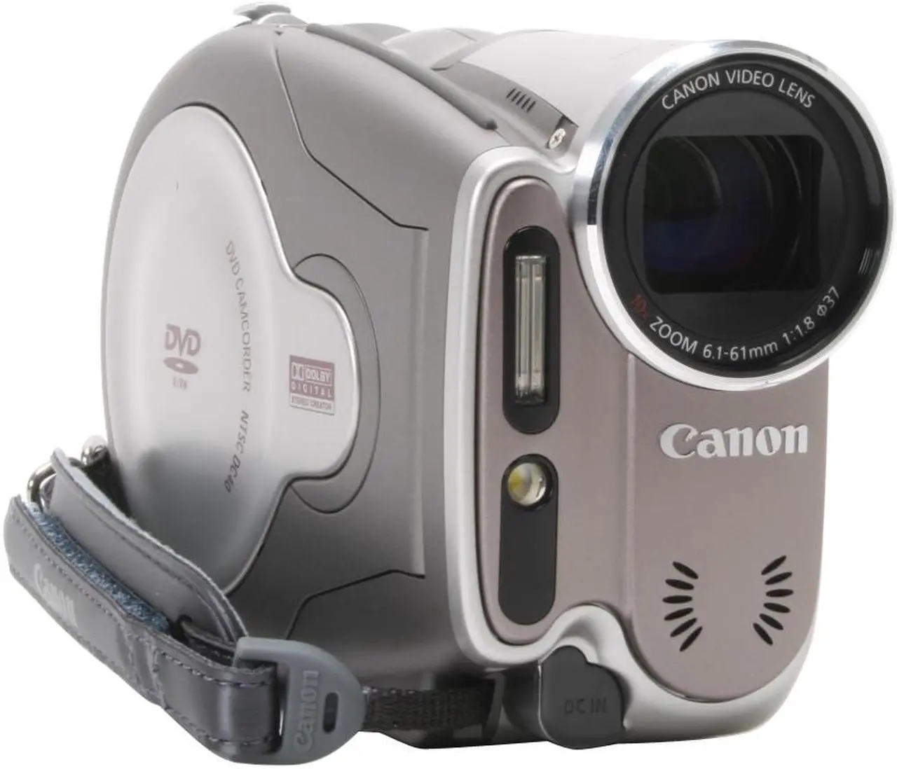 Alt view image 2 of 13 - Canon DC40 1/2.8" 4.3MP (Gross) CCD 2.7" 123K LCD LCD 10X Optical Zoom DVD Camcorder