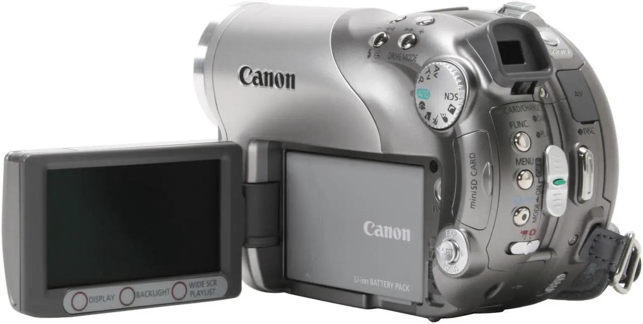Alt view image 6 of 13 - Canon DC40 1/2.8" 4.3MP (Gross) CCD 2.7" 123K LCD LCD 10X Optical Zoom DVD Camcorder