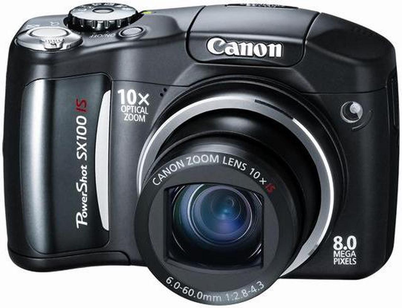 Main image of Canon PowerShot SX100 IS Black 8.0 MP 10X Optical Zoom Digital Camera