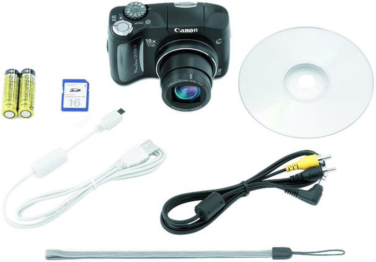 Alt view image 4 of 4 - Canon PowerShot SX100 IS Black 8.0 MP 10X Optical Zoom Digital Camera