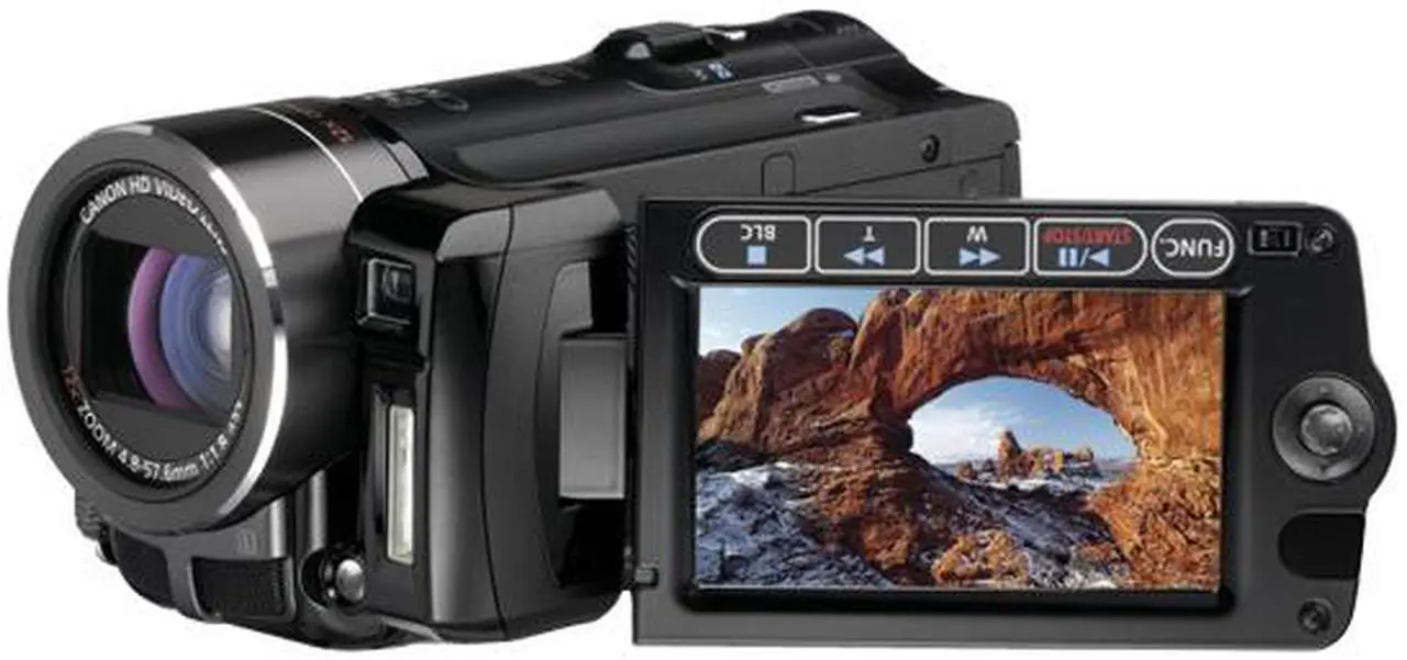 Main image of Canon VIXIA HF10 Black 1/3.2" CMOS Sensor 2.7" 211K LCD 12X Optical Zoom Full HD Dual Flash Memory Camcorder