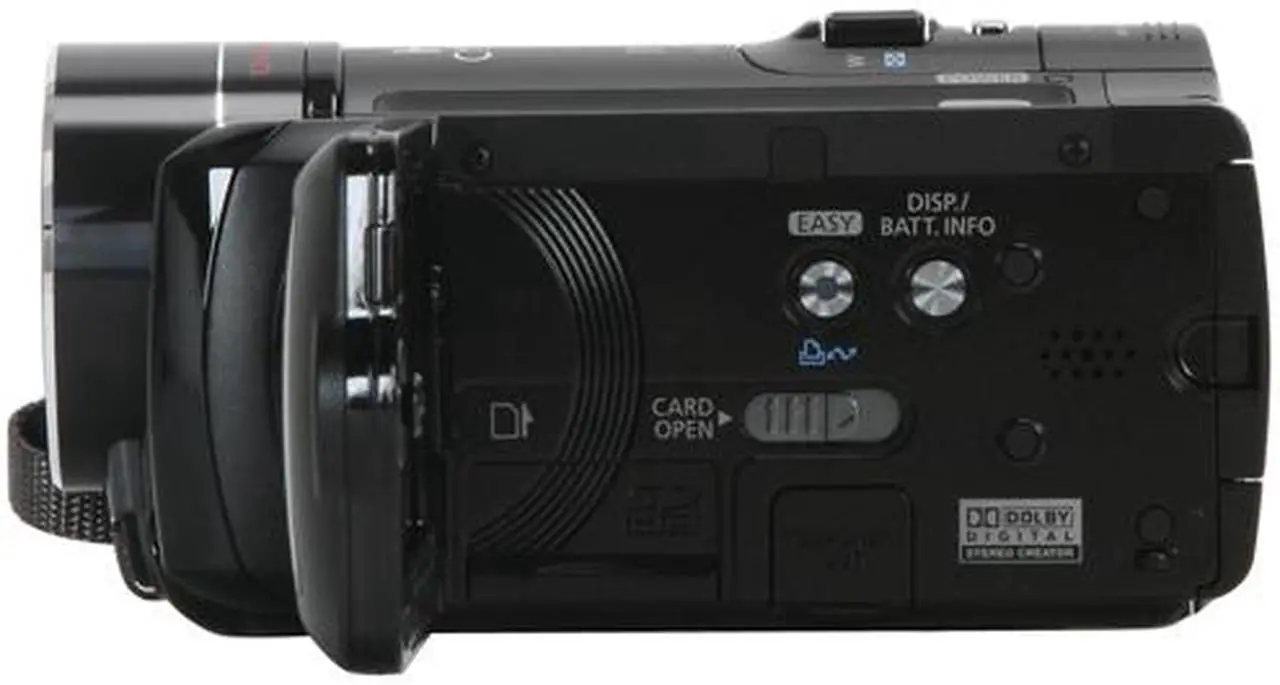 Alt view image 4 of 15 - Canon VIXIA HF10 Black 1/3.2" CMOS Sensor 2.7" 211K LCD 12X Optical Zoom Full HD Dual Flash Memory Camcorder