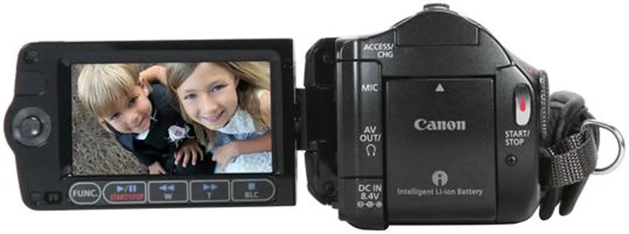 Alt view image 6 of 15 - Canon VIXIA HF10 Black 1/3.2" CMOS Sensor 2.7" 211K LCD 12X Optical Zoom Full HD Dual Flash Memory Camcorder
