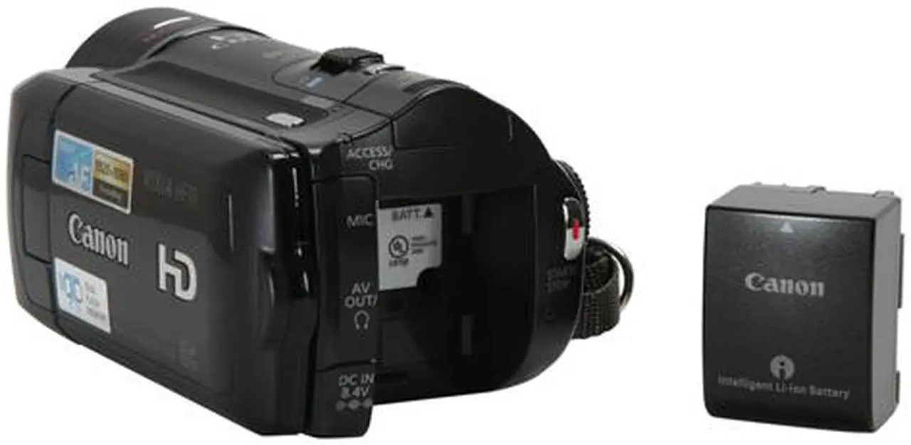 Alt view image 13 of 15 - Canon VIXIA HF10 Black 1/3.2" CMOS Sensor 2.7" 211K LCD 12X Optical Zoom Full HD Dual Flash Memory Camcorder