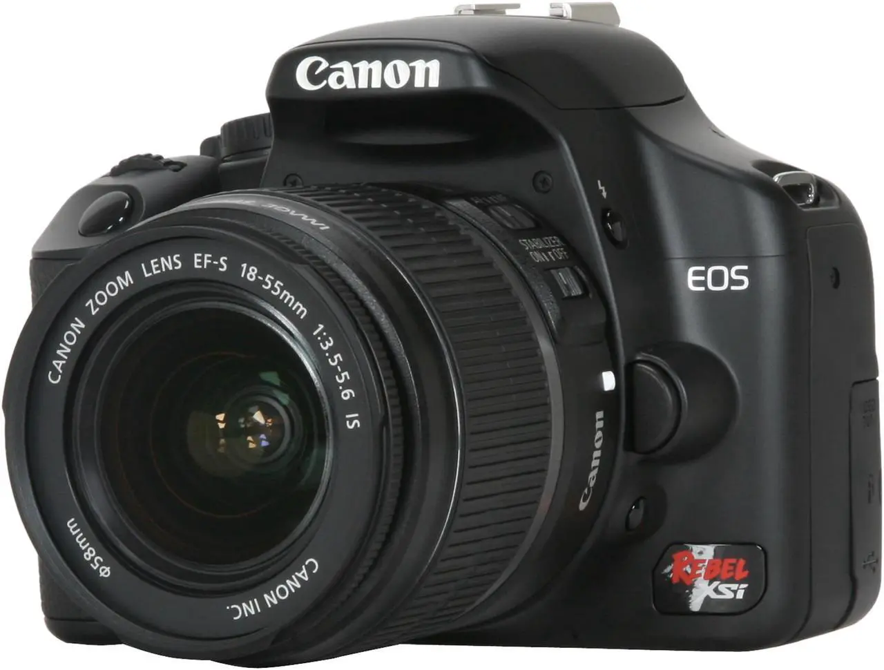 Main image of Canon EOS Rebel XSi Black 12.20 MP Digital SLR Camera w/EF-S 18-55mm f/3.5-5.6 IS Lens