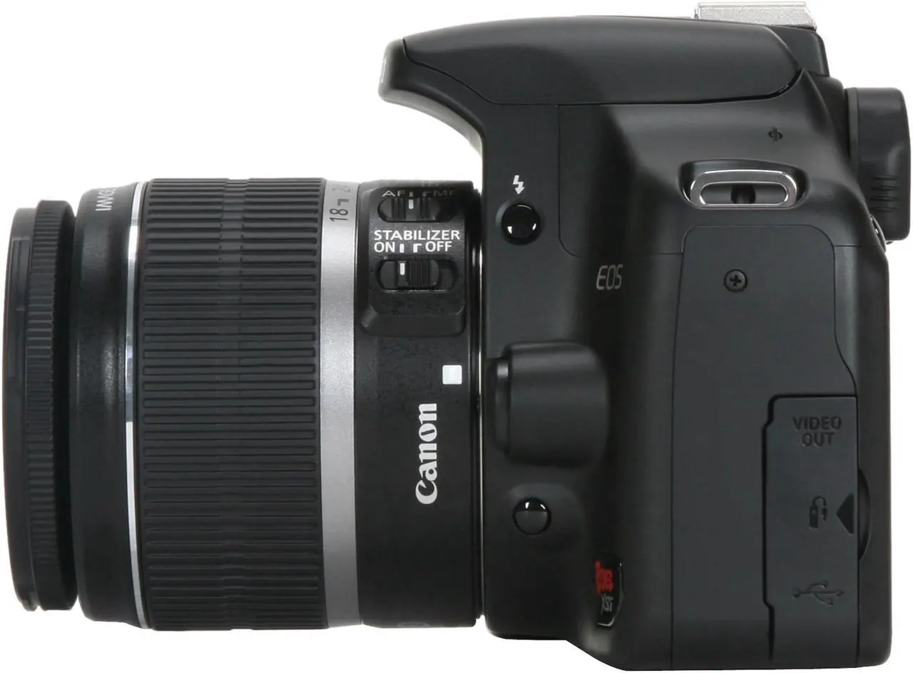 Alt view image 2 of 13 - Canon EOS Rebel XSi Black 12.20 MP Digital SLR Camera w/EF-S 18-55mm f/3.5-5.6 IS Lens