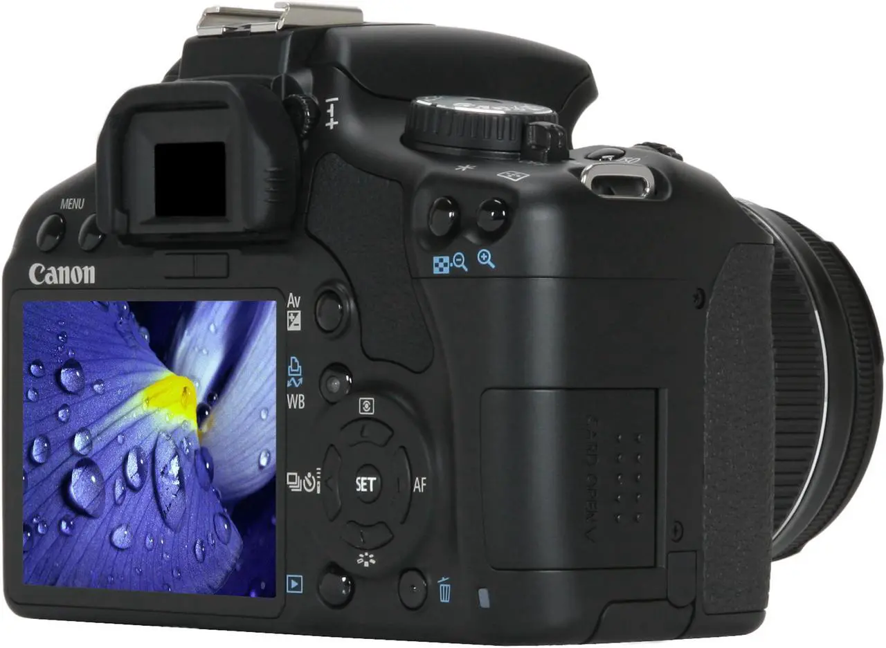 Alt view image 5 of 13 - Canon EOS Rebel XSi Black 12.20 MP Digital SLR Camera w/EF-S 18-55mm f/3.5-5.6 IS Lens