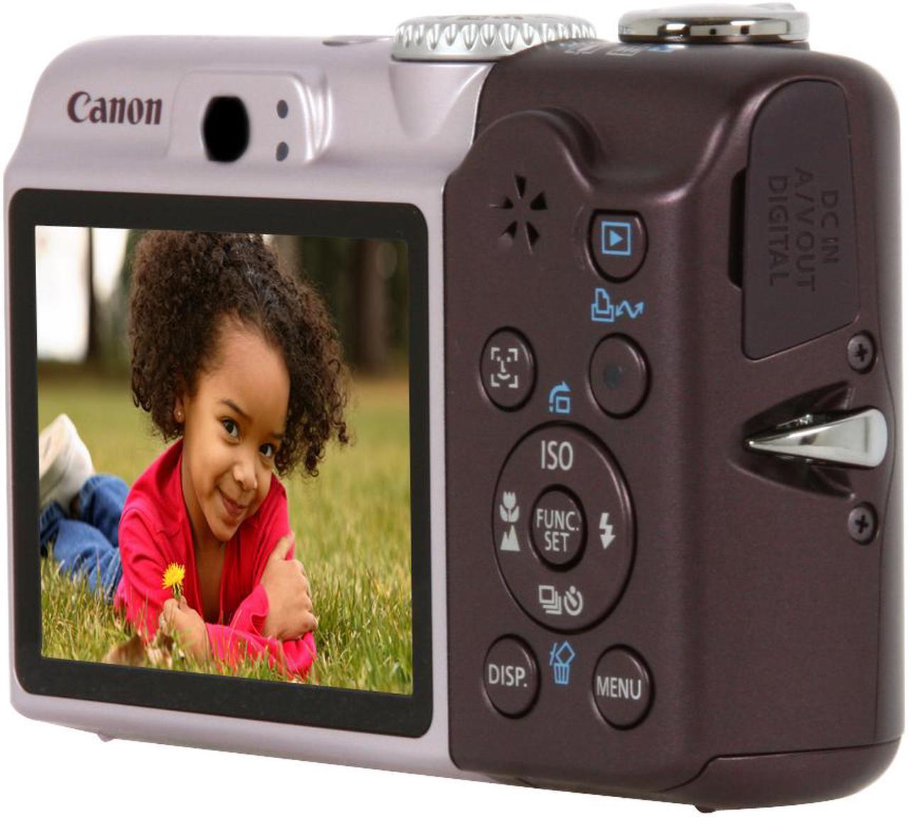 Alt view image 5 of 14 - Canon PowerShot A1000 IS Purple 10.0 MP 4X Optical Zoom Digital Camera