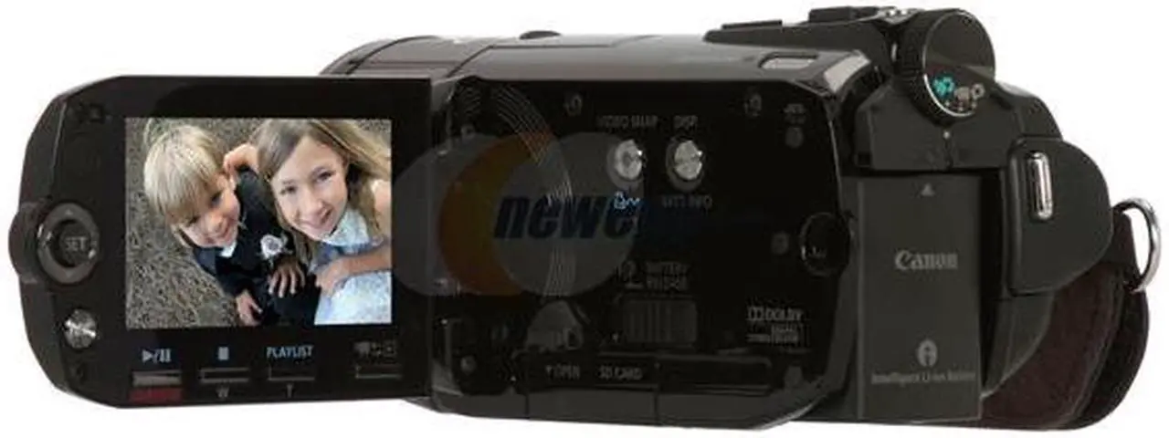 Alt view image 3 of 14 - Canon VIXIA HF S100 Black 1/2.6" CMOS 8.59MP 2.7" 211K 10X Optical Zoom Full HD Flash Memory Camcorder