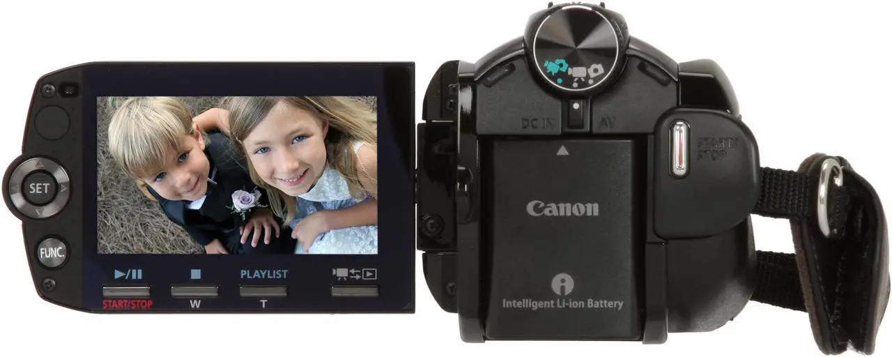 Alt view image 4 of 14 - Canon VIXIA HF S100 Black 1/2.6" CMOS 8.59MP 2.7" 211K 10X Optical Zoom Full HD Flash Memory Camcorder