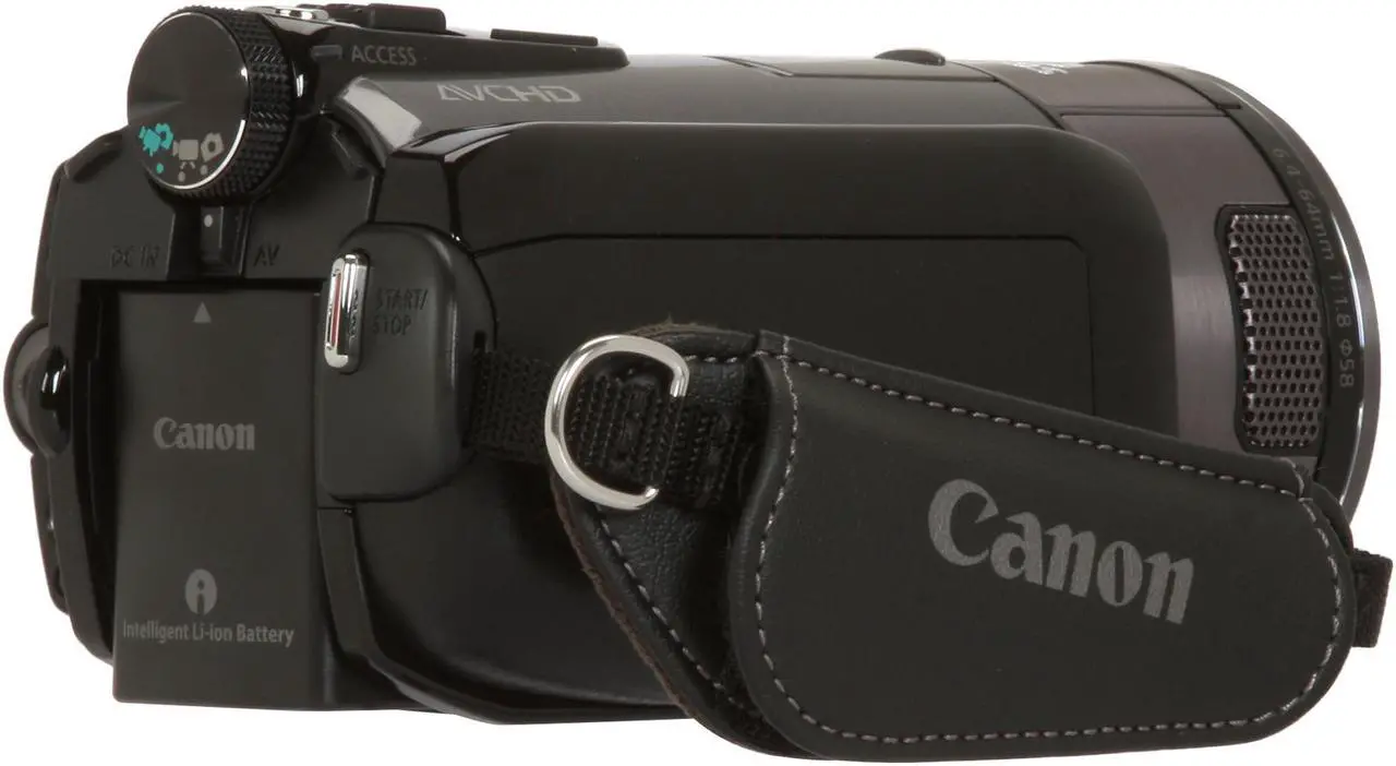 Alt view image 5 of 14 - Canon VIXIA HF S100 Black 1/2.6" CMOS 8.59MP 2.7" 211K 10X Optical Zoom Full HD Flash Memory Camcorder