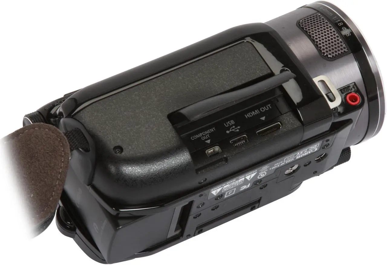 Alt view image 11 of 14 - Canon VIXIA HF S100 Black 1/2.6" CMOS 8.59MP 2.7" 211K 10X Optical Zoom Full HD Flash Memory Camcorder