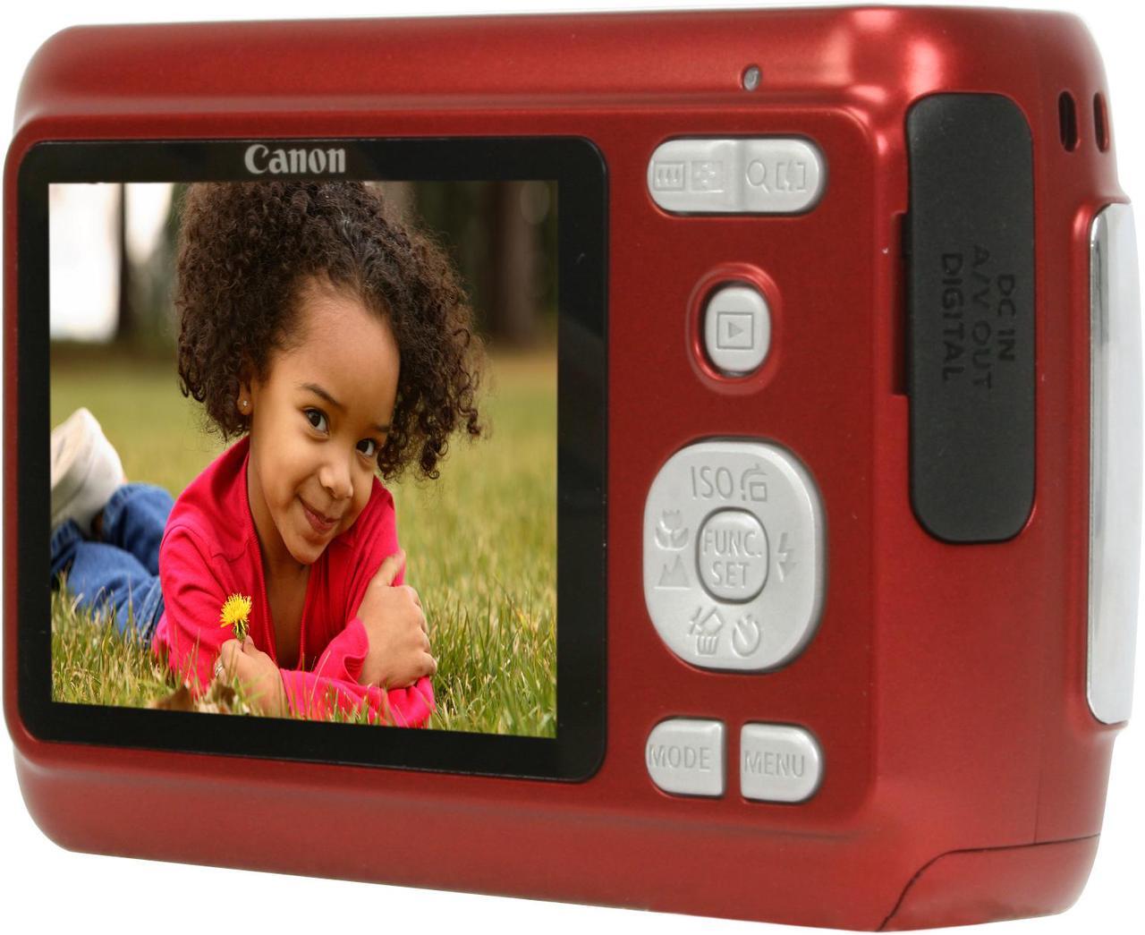 Alt view image 5 of 12 - Canon PowerShot A480 Red 10.0 MP 3.3X Optical Zoom Digital Camera