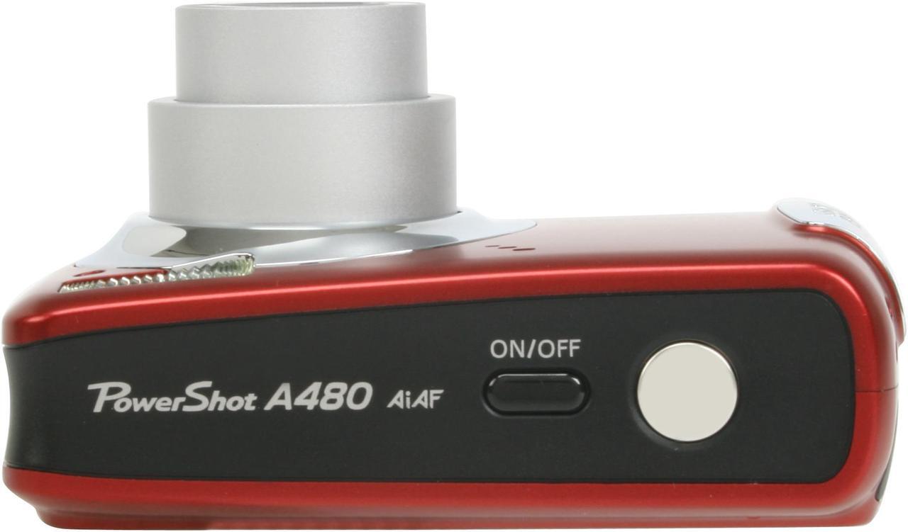 Alt view image 9 of 12 - Canon PowerShot A480 Red 10.0 MP 3.3X Optical Zoom Digital Camera