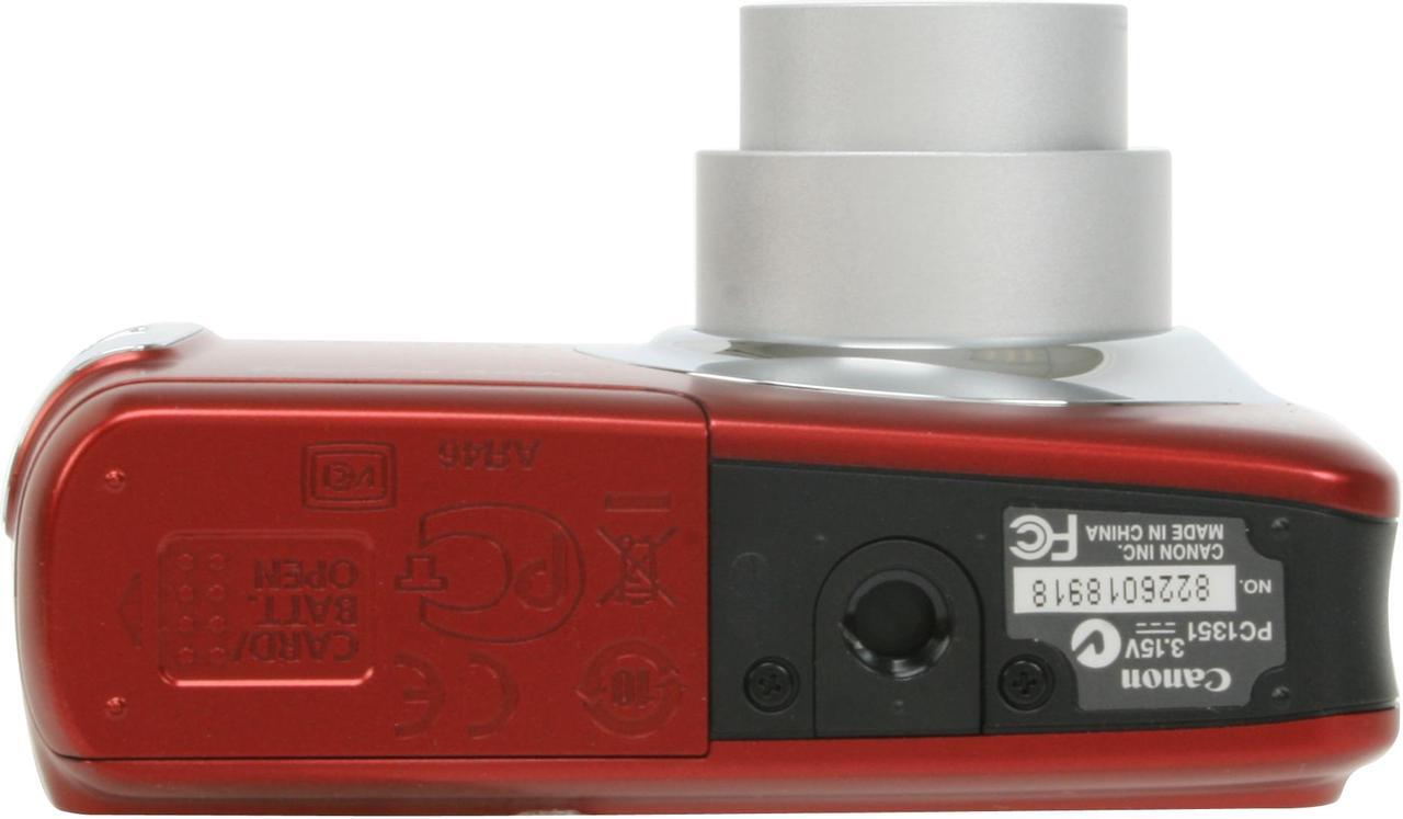 Alt view image 10 of 12 - Canon PowerShot A480 Red 10.0 MP 3.3X Optical Zoom Digital Camera