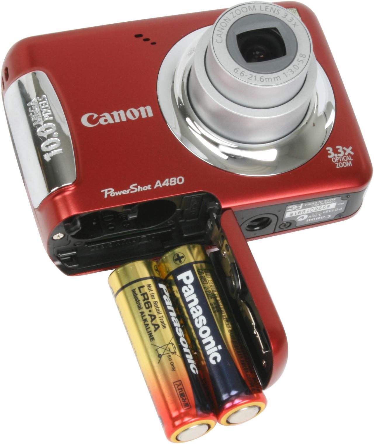 Alt view image 11 of 12 - Canon PowerShot A480 Red 10.0 MP 3.3X Optical Zoom Digital Camera