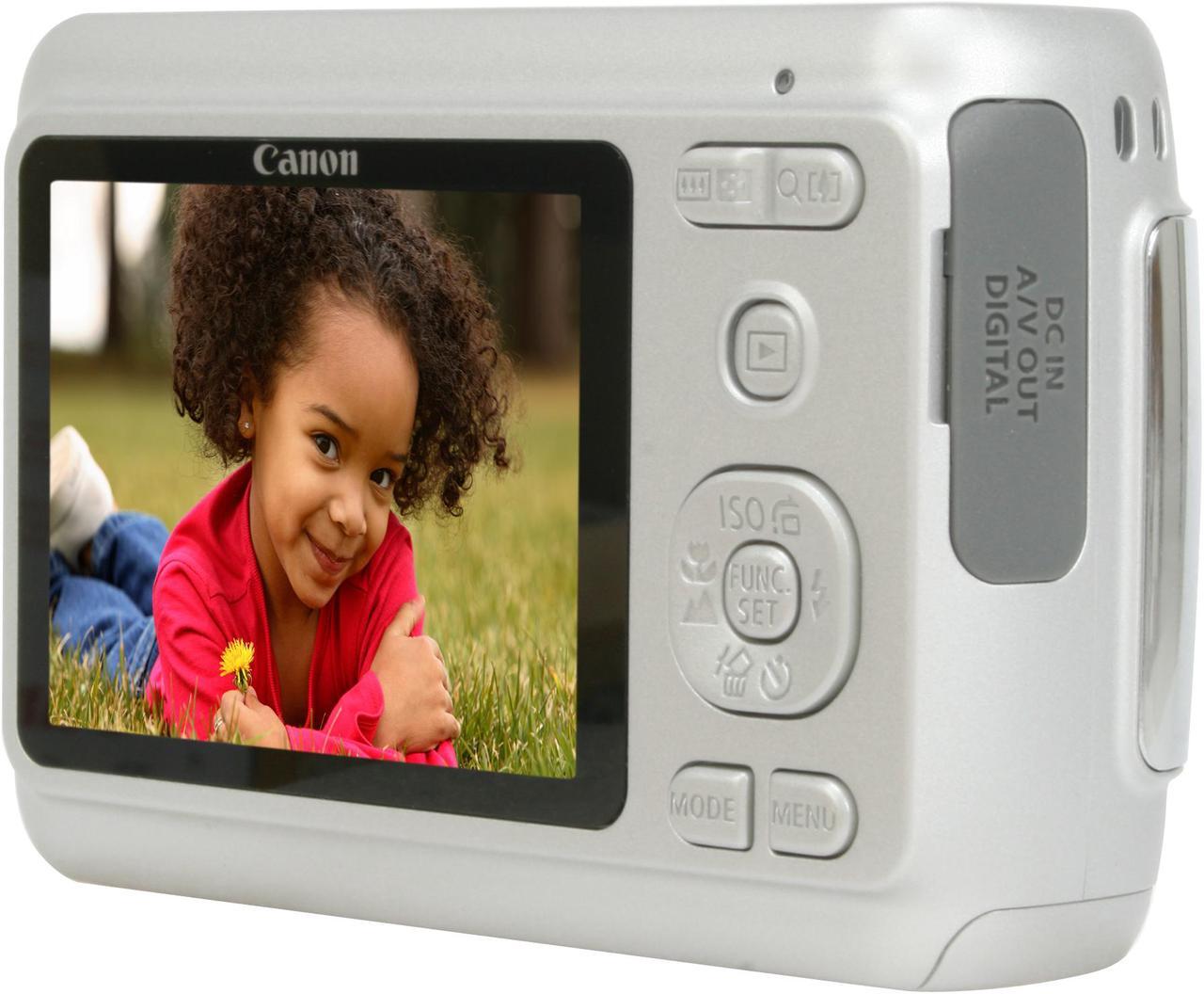 Alt view image 5 of 12 - Canon PowerShot A480 Silver 10.0 MP 3.3X Optical Zoom Digital Camera