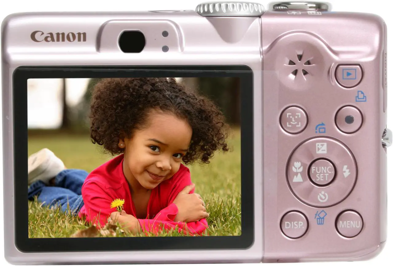 Alt view image 4 of 12 - Canon PowerShot A1100 IS Pink 12.1 MP 4X Optical Zoom Digital Camera