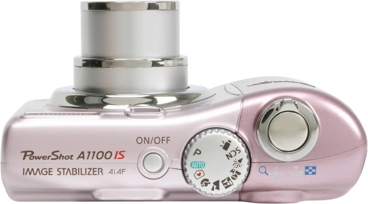 Alt view image 9 of 12 - Canon PowerShot A1100 IS Pink 12.1 MP 4X Optical Zoom Digital Camera