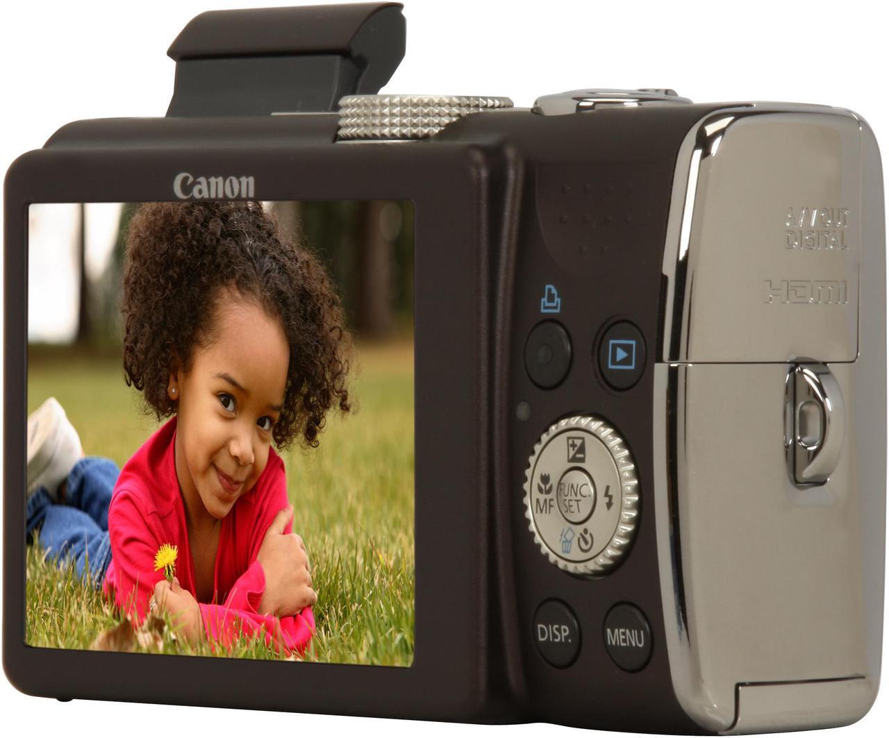 Alt view image 5 of 11 - Canon PowerShot SX200 IS Black 12.1 MP 12X Optical Zoom 28mm Wide Angle Digital Camera