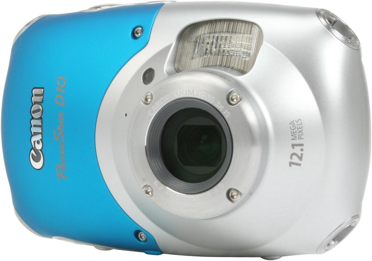 Main image of Canon  PowerShot D10 12.1 MP Digital Camera – Shockproof/Freezeproof and Waterproof (Blue)