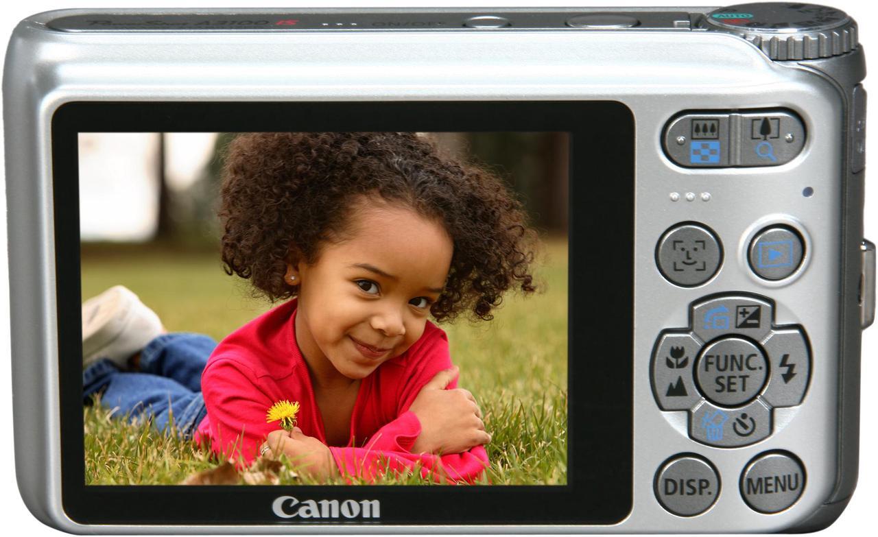 Alt view image 4 of 8 - Canon PowerShot A3100 IS Silver 12.1 MP 4X Optical Zoom Digital Camera