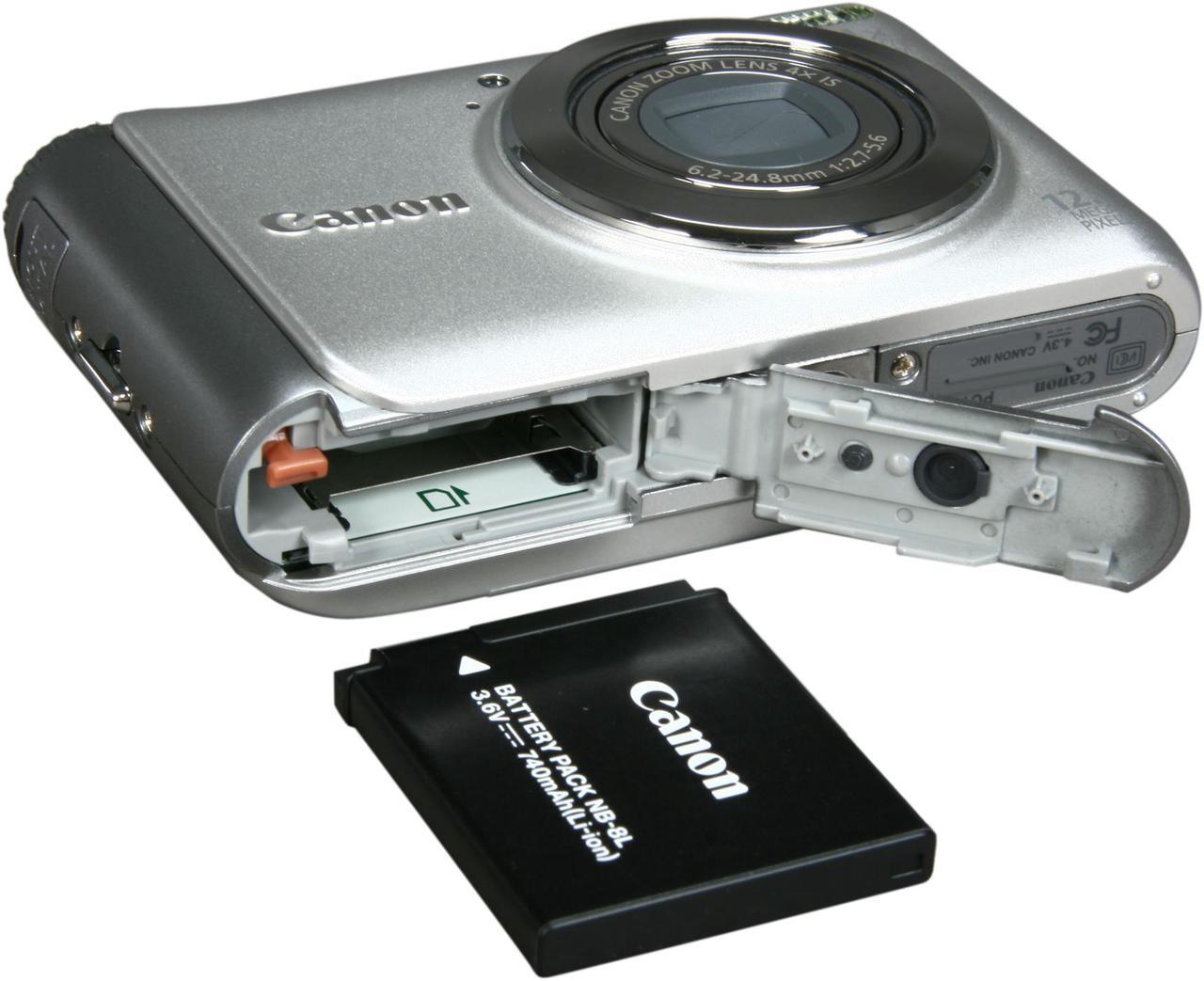 Alt view image 7 of 8 - Canon PowerShot A3100 IS Silver 12.1 MP 4X Optical Zoom Digital Camera