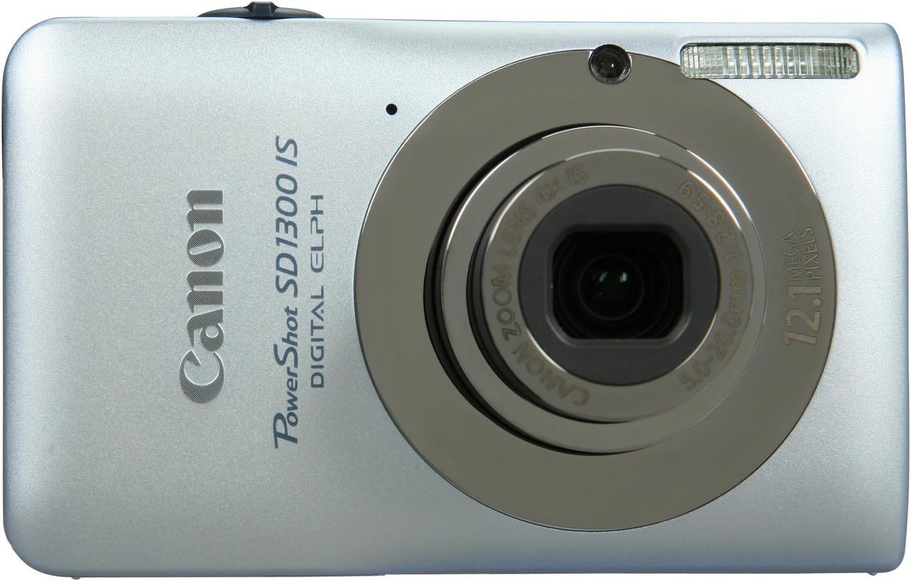 Alt view image 2 of 7 - Canon PowerShot SD1300 IS Silver 12.1 MP 4X Optical Zoom 28mm Wide Angle Digital Camera