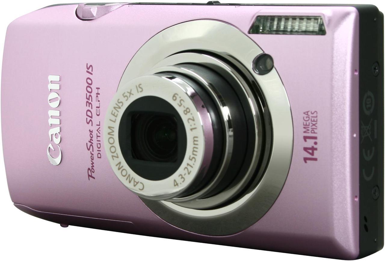 Main image of Canon PowerShot SD3500 IS Pink 14.1 MP 5X Optical Zoom 24mm Wide Angle Digital Camera