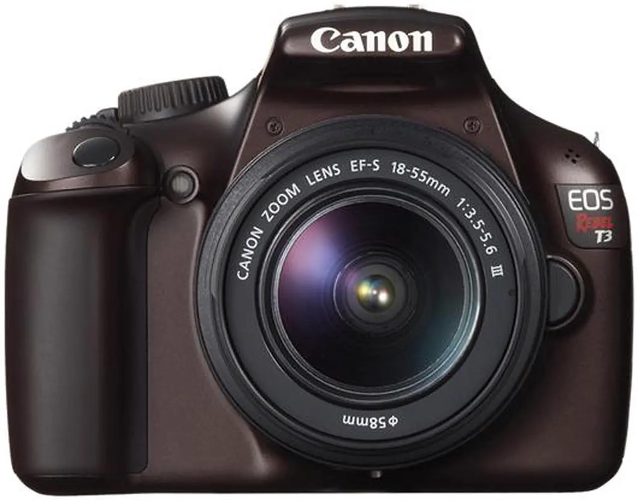Main image of Canon EOS REBEL T3 (5159B003) Brown 12.2 MP Digital SLR Camera with EF-S 18-55mm Lens