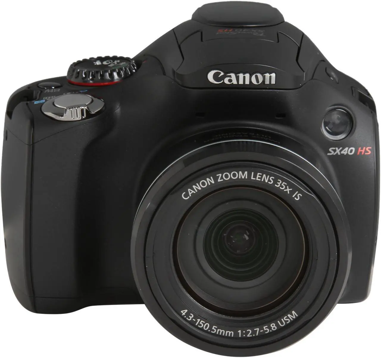 Alt view image 2 of 11 - Canon PowerShot SX40 HS Black 12.1 MP 35X Optical Zoom 24mm Wide Angle Digital Camera