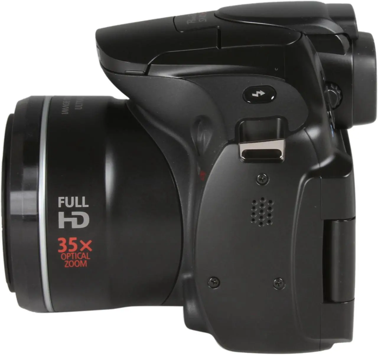 Alt view image 5 of 11 - Canon PowerShot SX40 HS Black 12.1 MP 35X Optical Zoom 24mm Wide Angle Digital Camera