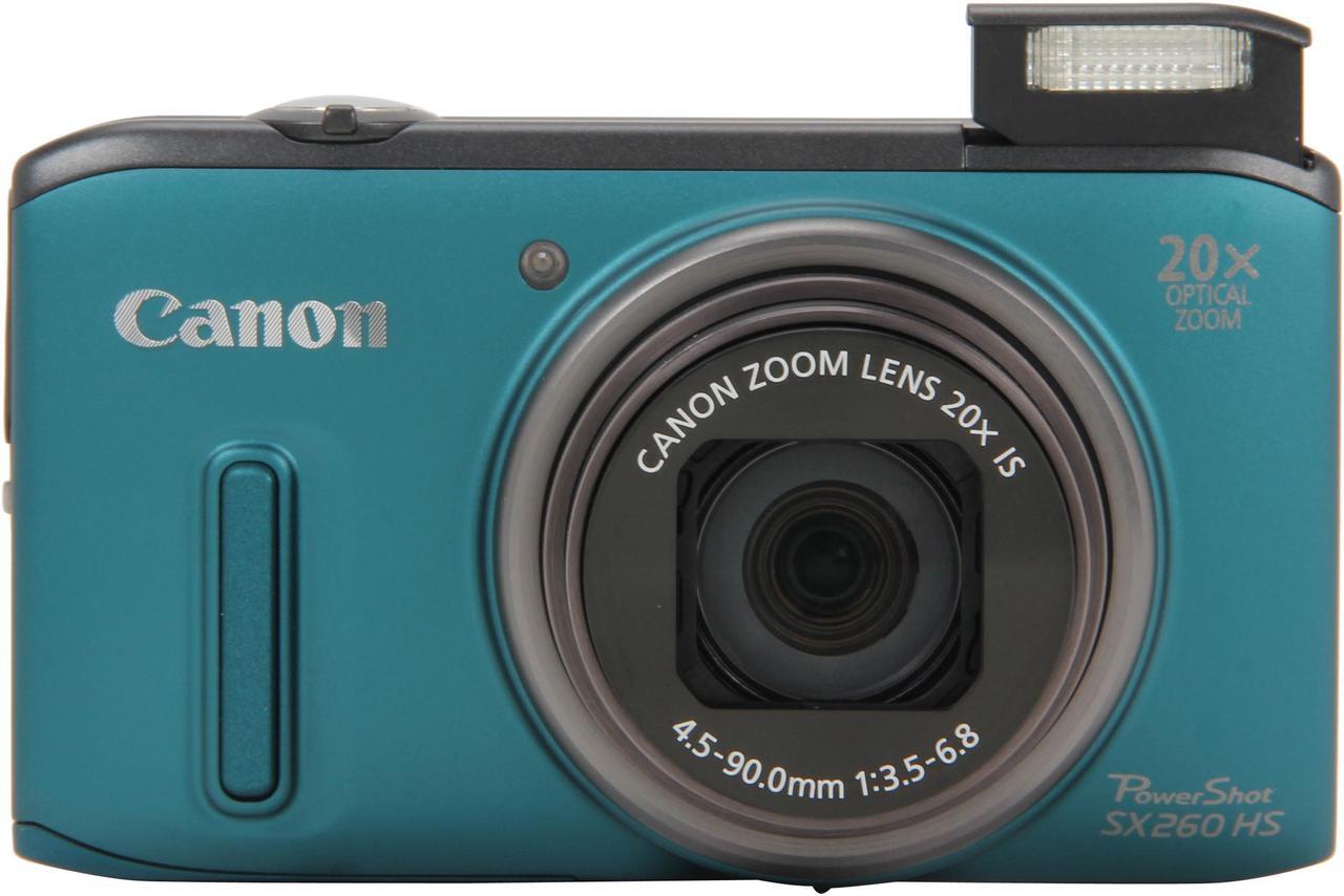 Alt view image 7 of 8 - Canon PowerShot SX260 HS Green 12.1 MP 20X Optical Zoom 25mm Wide Angle Digital Camera HDTV Output