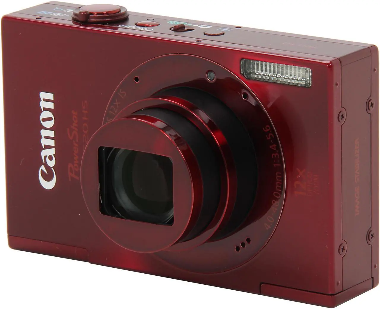 Main image of Canon ELPH 520 HS Red 10.1 MP 12X Optical Zoom 28mm Wide Angle Digital Camera HDTV Output